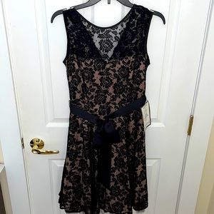 Betsy & Adam Dresses | Formal Short Black Dress | Wedding Guest Dress